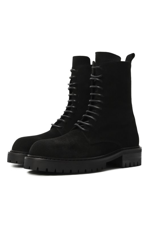Замшевые ботинки Skagi Ann Demeulemeester B0013288/LT147 Чёрный B0013288/LT147