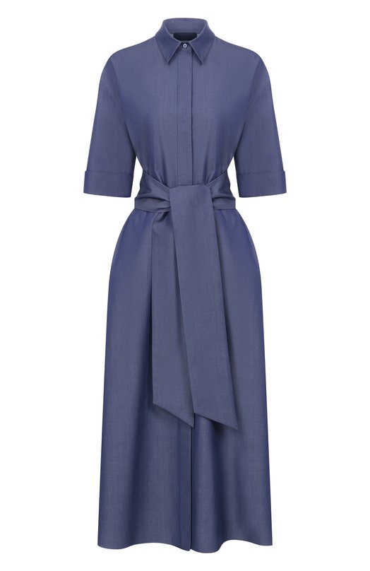 Платье из хлопка и шелка MVST M26.CSW.D402/EM0LGA Синий M26.CSW.D402/EM0LGA