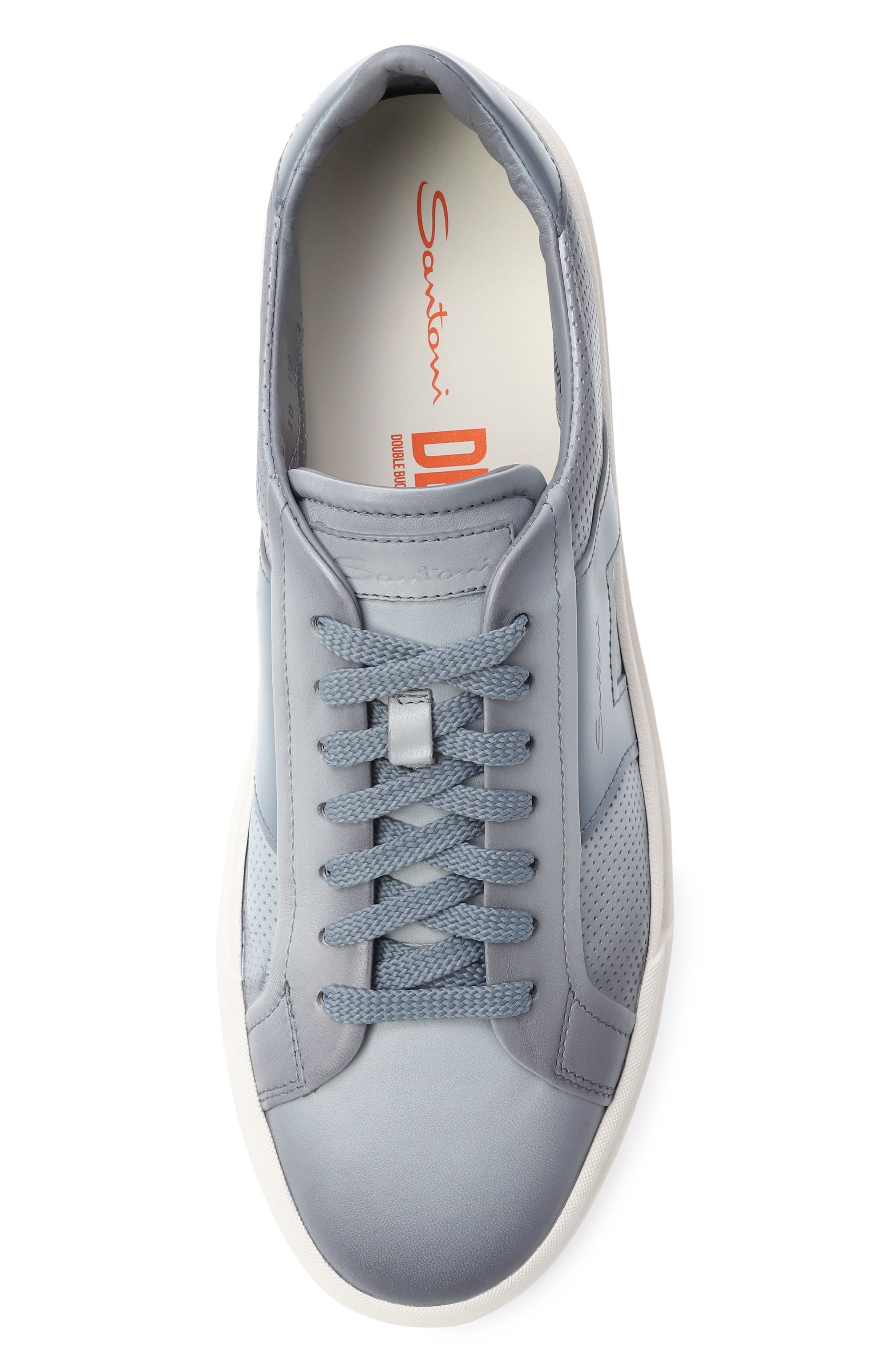 Кожаные кеды double buckle SANTONI, арт. MBGG22068PNNTFG0, фото 6