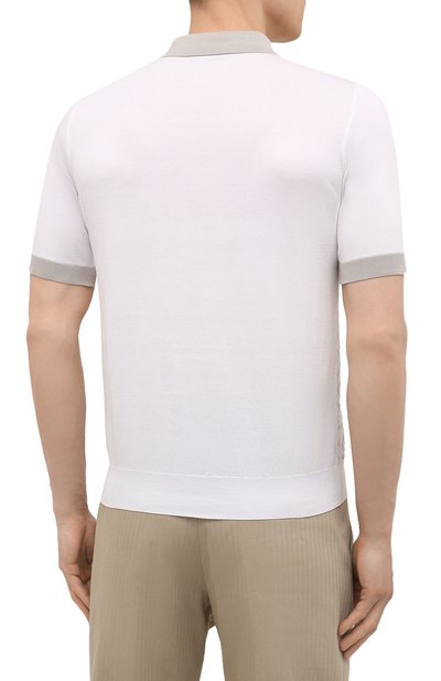 Поло с отделкой из кожи аллигатора ZILLI, арт. MBV-PZ082-LABC1/MC01/AMIS, фото 4