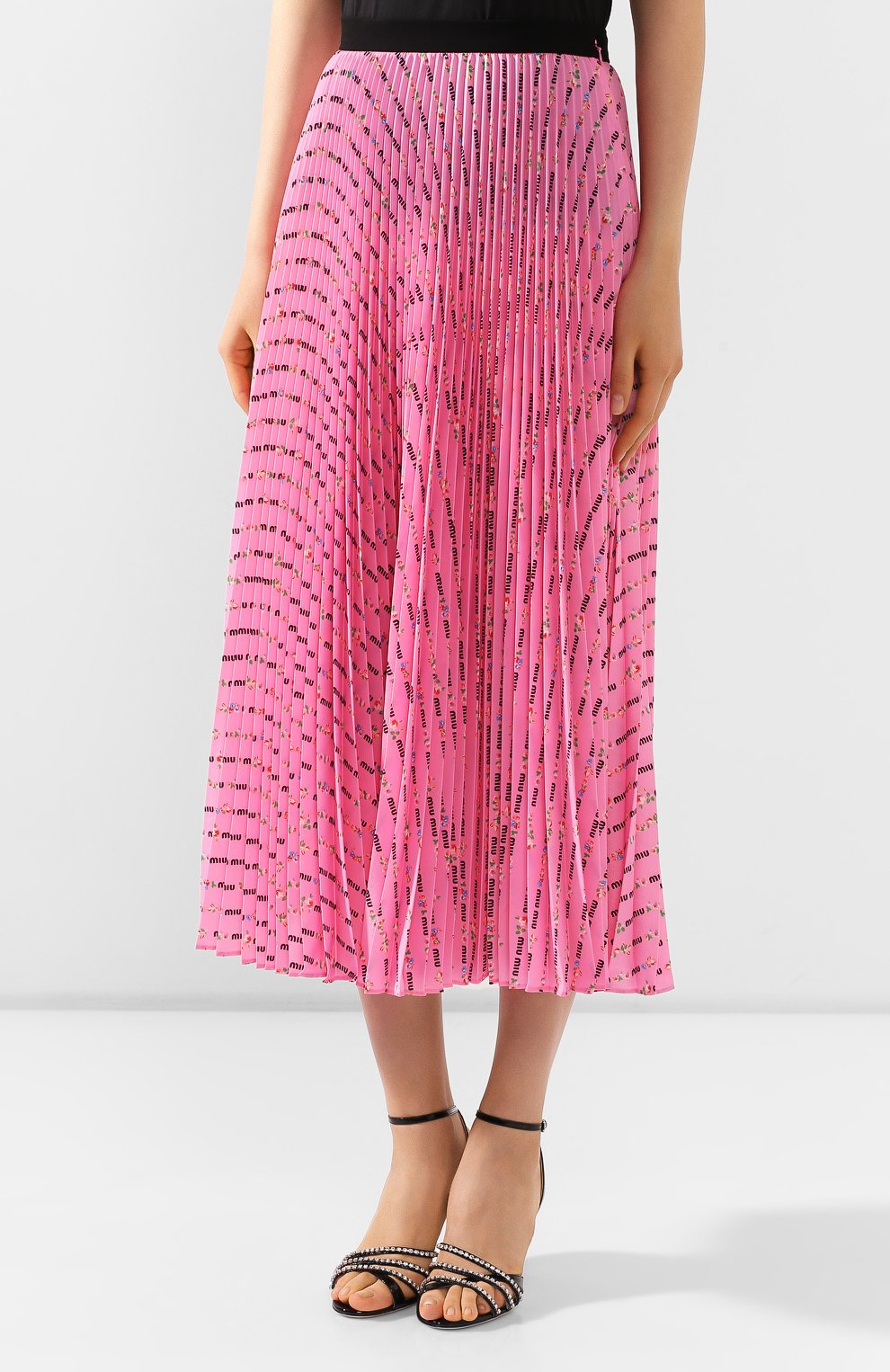 Плиссированная юбка MIU MIU, арт. MG1378-1WBI-F0028, фото 3