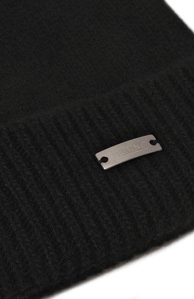 Шерстяная шапка HERNO черного цвета по цене 10700 руб., арт. BER00006U/70127, фото 3 Шерстяная шапка HERNO, арт. BER00006U/70127, фото 3