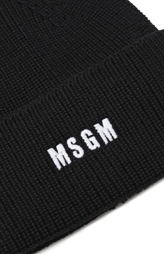 Шапка MSGM 3940ML13/257569 Чёрный  3940ML13/257569 Фото 3
