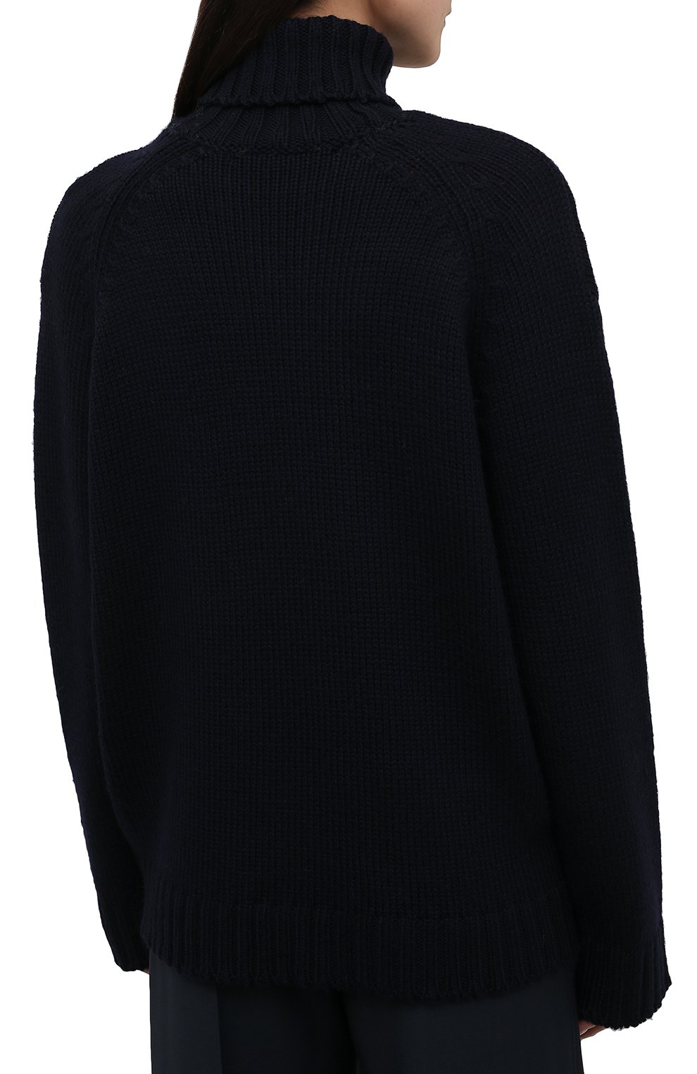 Шерстяной свитер BERNADETTE темно-синего цвета по цене 88400 руб., арт. PS22-KNIT-PULL-S0F-MER-1, фото 4 Шерстяной свитер BERNADETTE, арт. PS22-KNIT-PULL-S0F-MER-1, фото 4