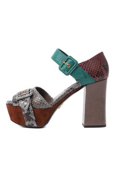 Кожаные босоножки PRADA, арт. 1XP963-3K4W-F0VTG-105, фото 2