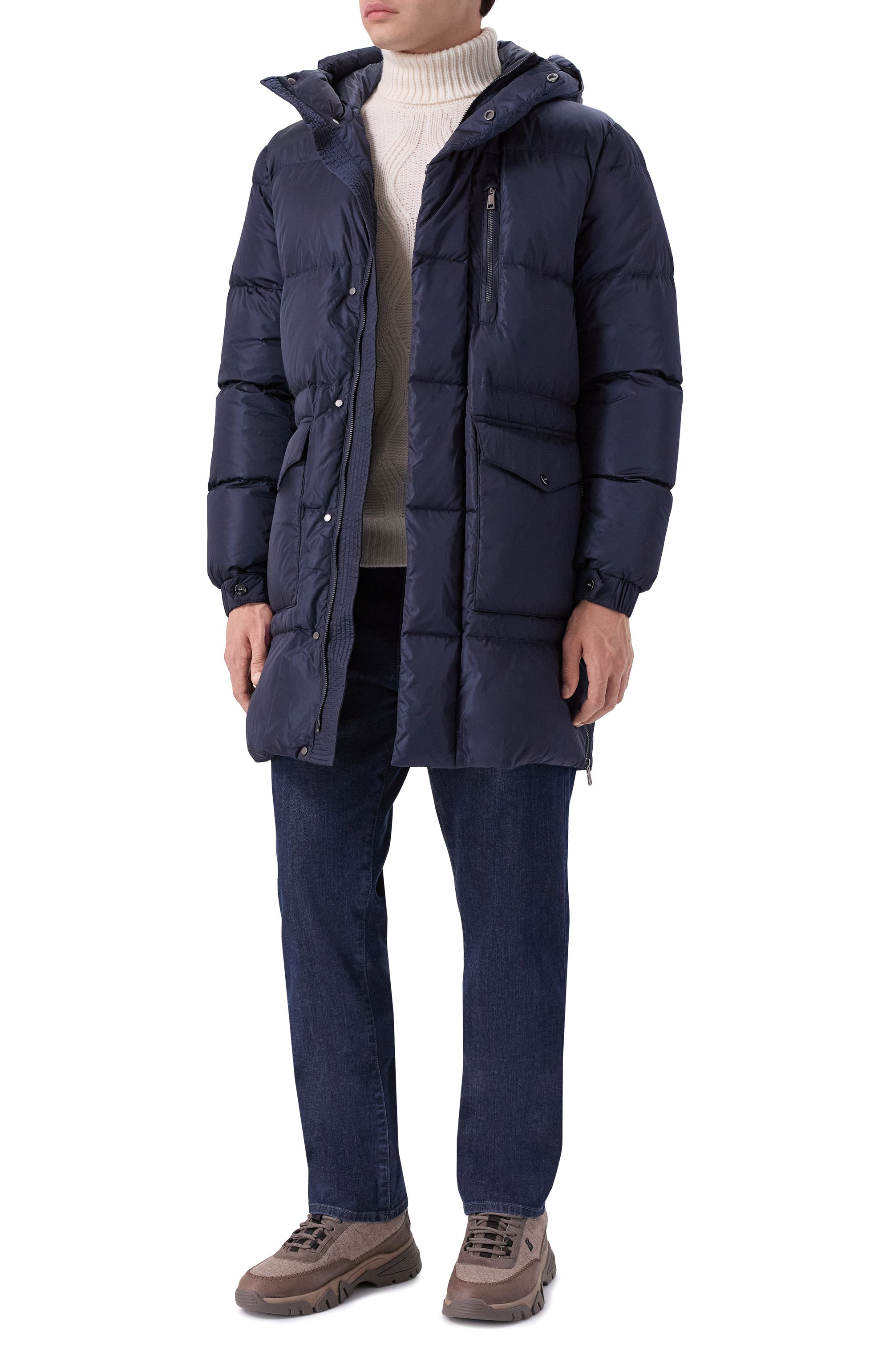 Пуховик ADD темно-синего цвета по цене 96200 руб., арт. 12AMH002R, фото 2 Пуховик ADD, арт. 12AMH002R, фото 2