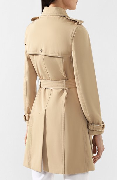 Тренч с поясом MICHAEL MICHAEL KORS бежевого цвета по цене 33050 руб., арт. MH82HXLX36, фото 4 Тренч с поясом MICHAEL MICHAEL KORS, арт. MH82HXLX36, фото 4