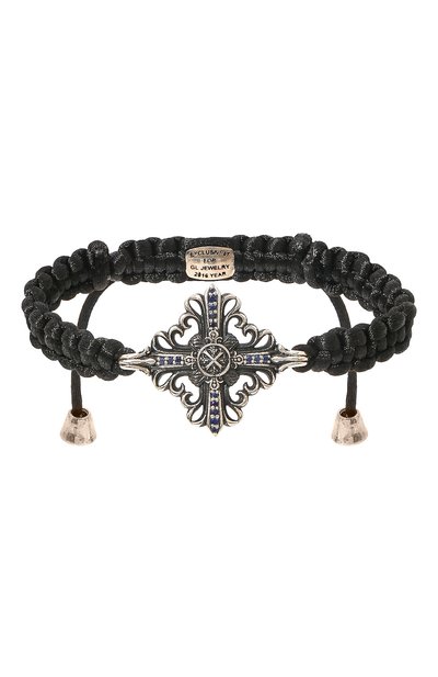 Текстильный браслет возрождение империи GL JEWELRY черного цвета по цене 13860 руб., арт. M450005-S97-327, фото 1 Текстильный браслет возрождение империи GL JEWELRY, арт. M450005-S97-327, фото 1