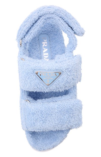 Текстильные сандалии PRADA, арт. 1X737M-H39-F0076-D020, фото 4