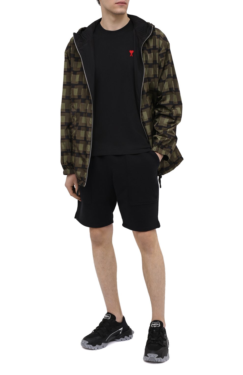 Хлопковые шорты AMI, арт. E21HJ328.747, фото 2