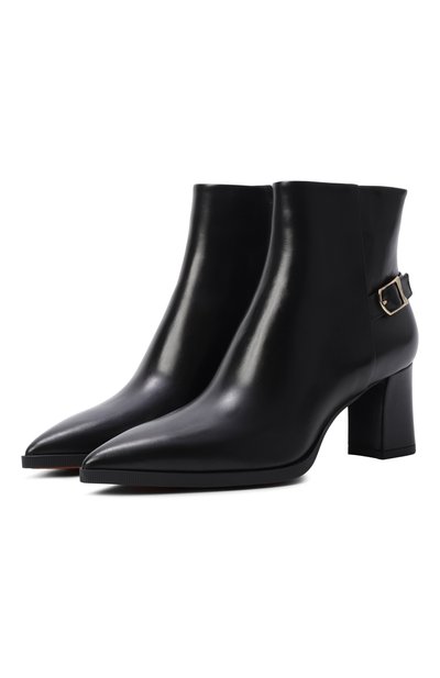Женские кожаные ботильоны SANTONI, арт. WTEG71846PC4NVGB