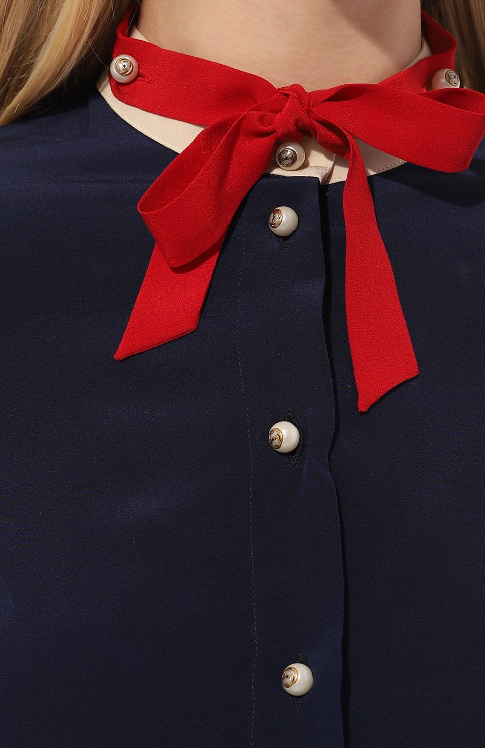 Шелковая рубашка GUCCI, арт. 498592 ZHS03, фото 5