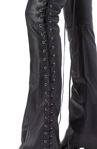 Кожаные брюки BLUMARINE, арт. 4L074A, фото 5