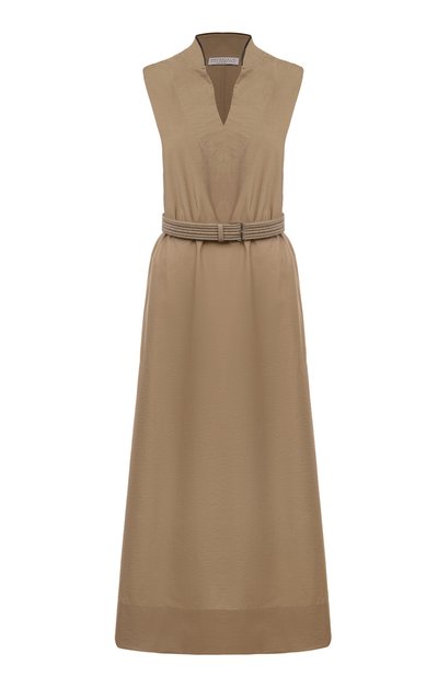 Женское хлопковое платье BRUNELLO CUCINELLI, арт. M0F79AEG63