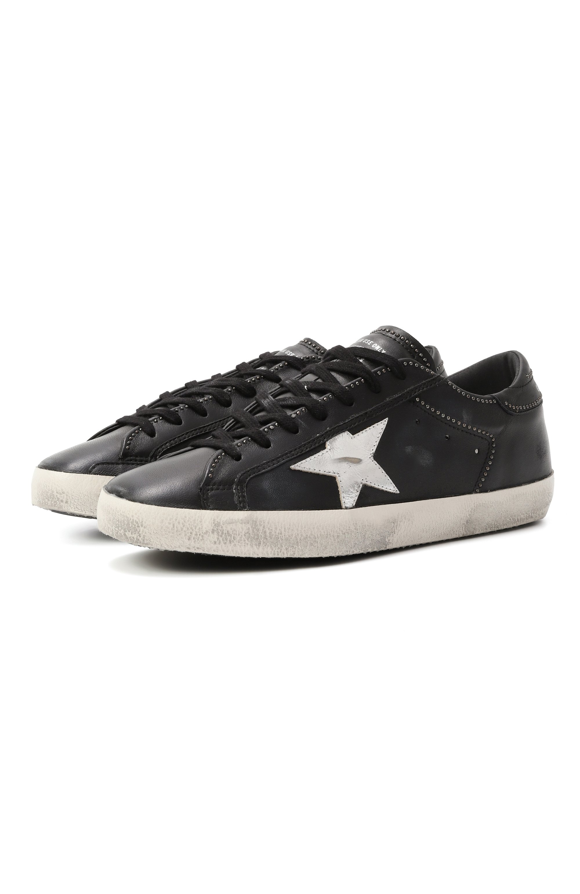 Кожаные кеды super-star GOLDEN GOOSE DELUXE BRAND, арт. GMF00101.F006896, фото 1
