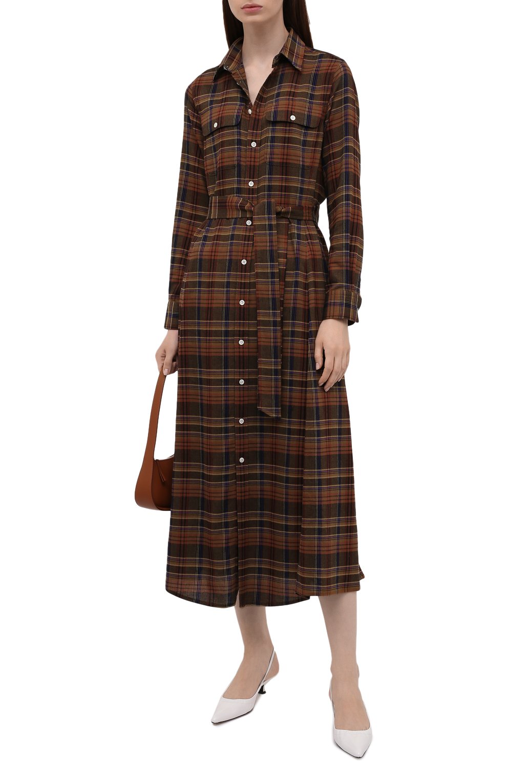 Платье POLO RALPH LAUREN коричневого цвета по цене 36250 руб., арт. 211800586, фото 2 Платье POLO RALPH LAUREN, арт. 211800586, фото 2