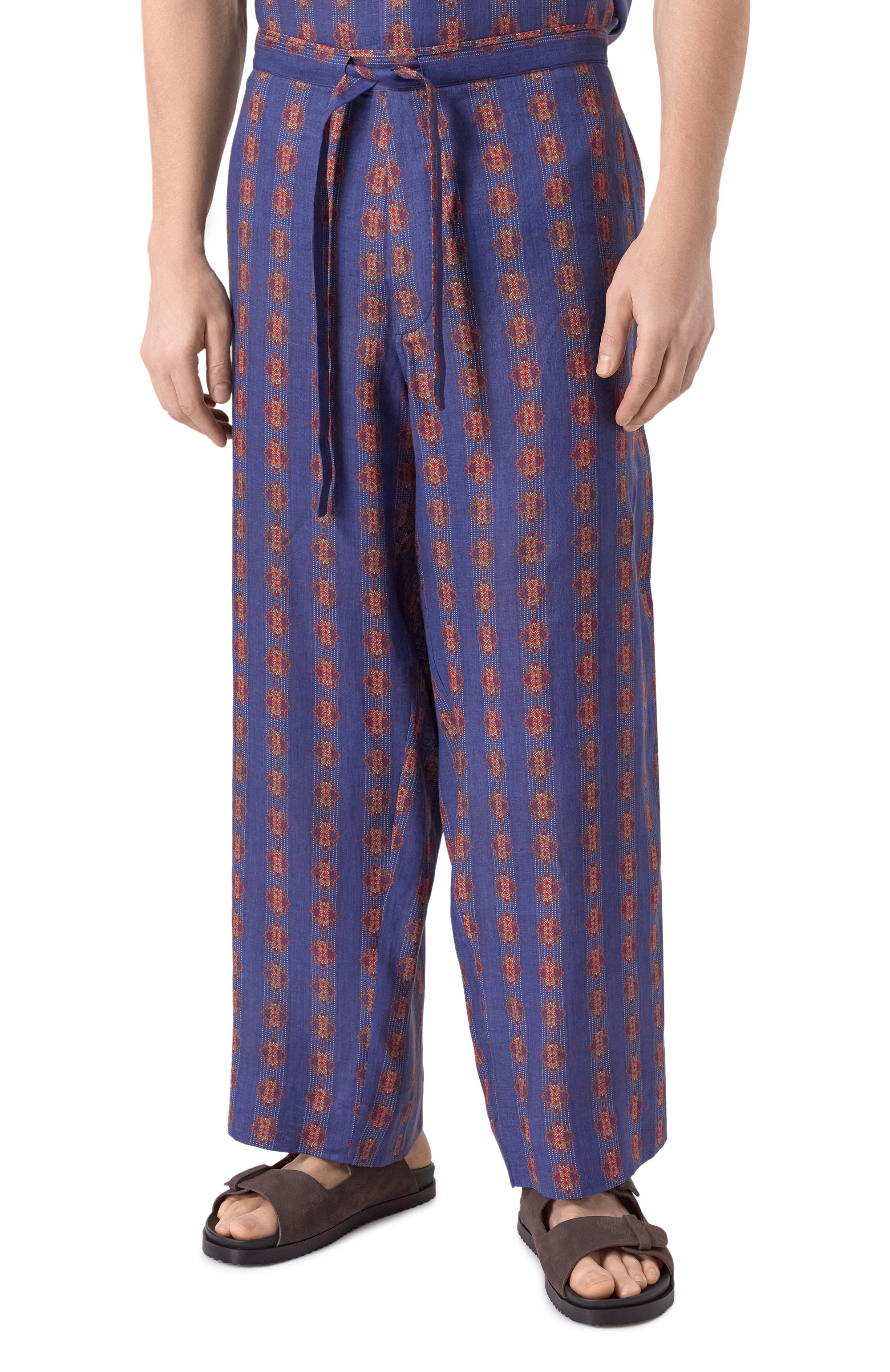 Льняные брюки VALENTINO, арт. 6V3RBM45AN0, фото 3