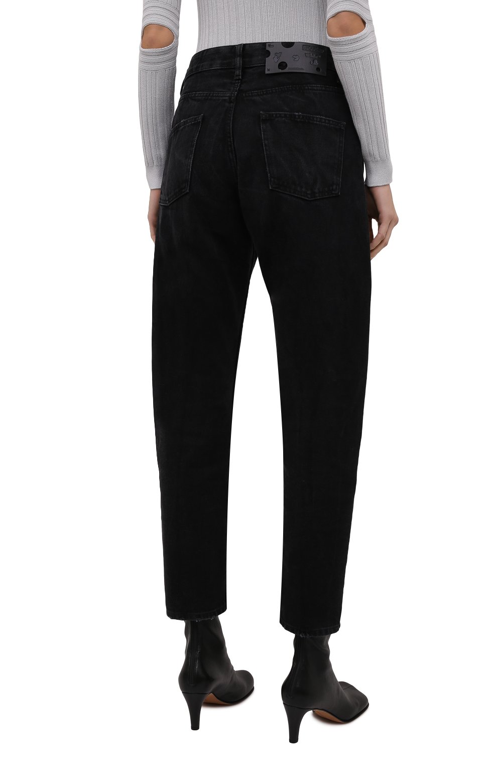 Джинсы OFF-WHITE черного цвета по цене 47800 руб., арт. 0WYA031F21DEN002, фото 4 Джинсы OFF-WHITE, арт. 0WYA031F21DEN002, фото 4