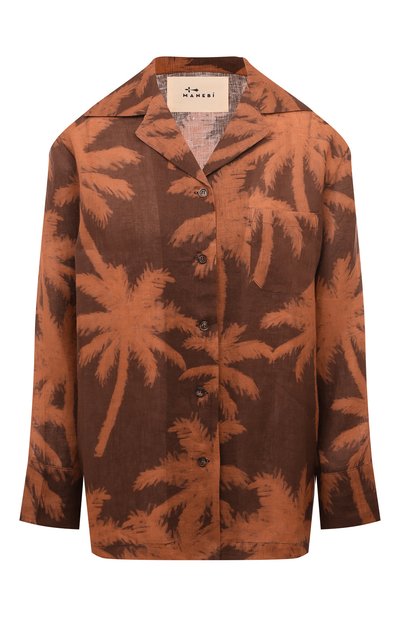 Женская льняная рубашка MANEBI, арт. A68NA