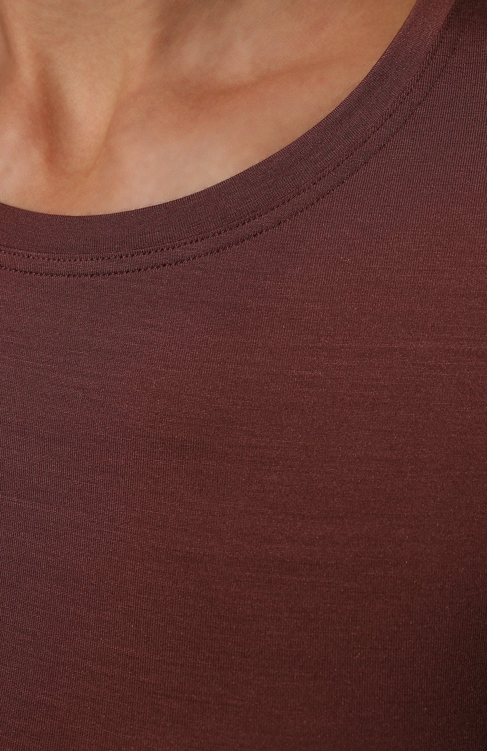 Футболка ZIMMERLI коричневого цвета по цене 10900 руб., арт. 700-3450, фото 5 Футболка ZIMMERLI, арт. 700-3450, фото 5