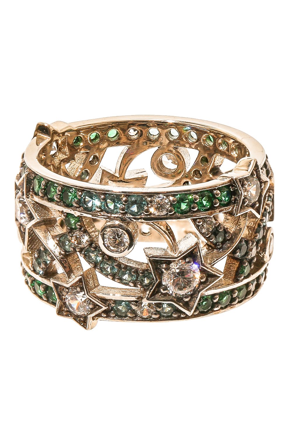 Кольцо small stars QUEENSBEE разноцветного цвета по цене 90420 руб., арт. 101379, фото 3 Кольцо small stars QUEENSBEE, арт. 101379, фото 3