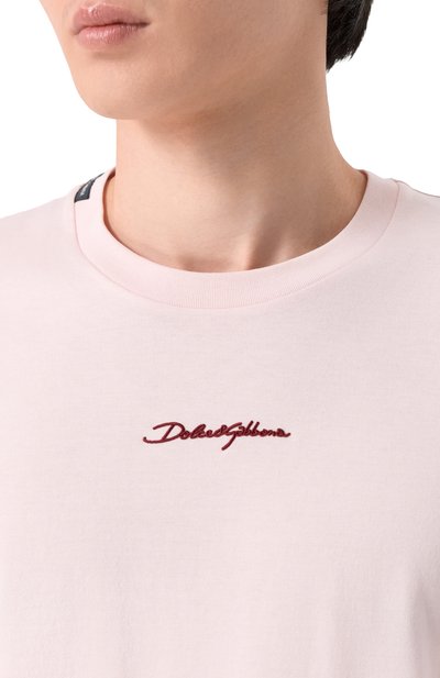 Хлопковая футболка DOLCE & GABBANA, арт. G8RN8Z/G7P0C, фото 5
