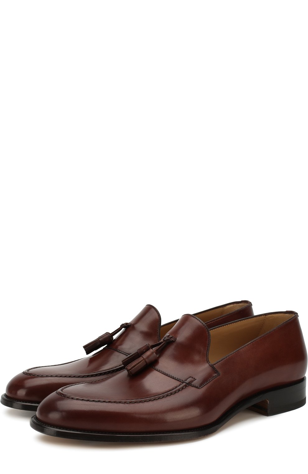 Кожаные лоферы с кисточками BRIONI, арт. QFCP0L/P6757, фото 1