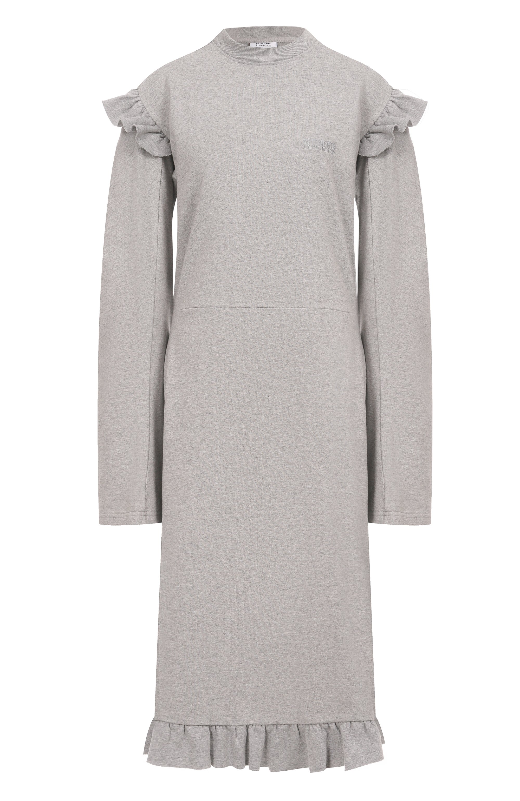 Хлопковое платье VETEMENTS, арт. WE54DR140G/1200 JERSEY, фото 1