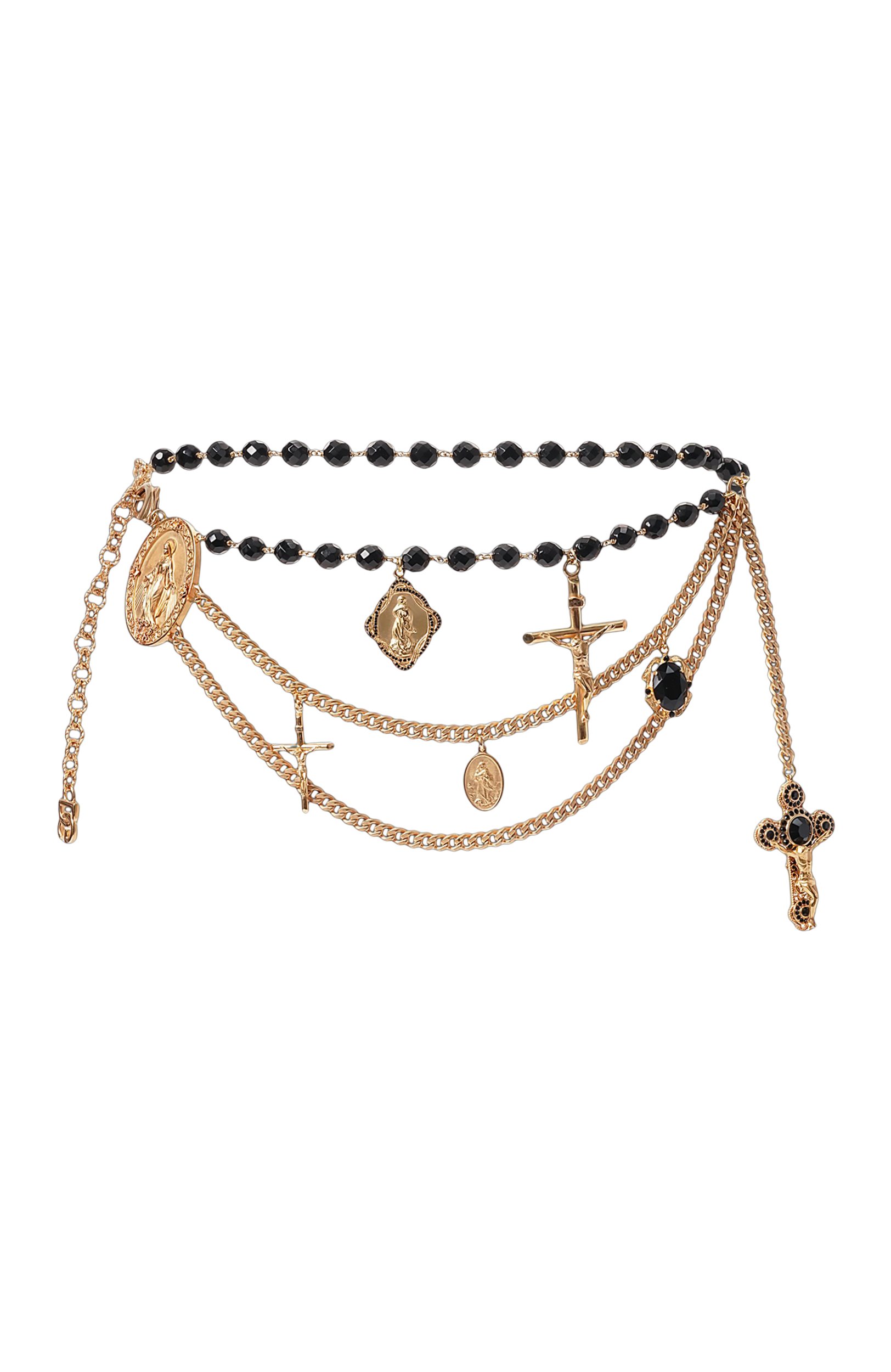 Пояс DOLCE & GABBANA золотого цвета по цене 431500 руб., арт. WLS6V1/W1111, фото 1 Пояс DOLCE & GABBANA, арт. WLS6V1/W1111, фото 1