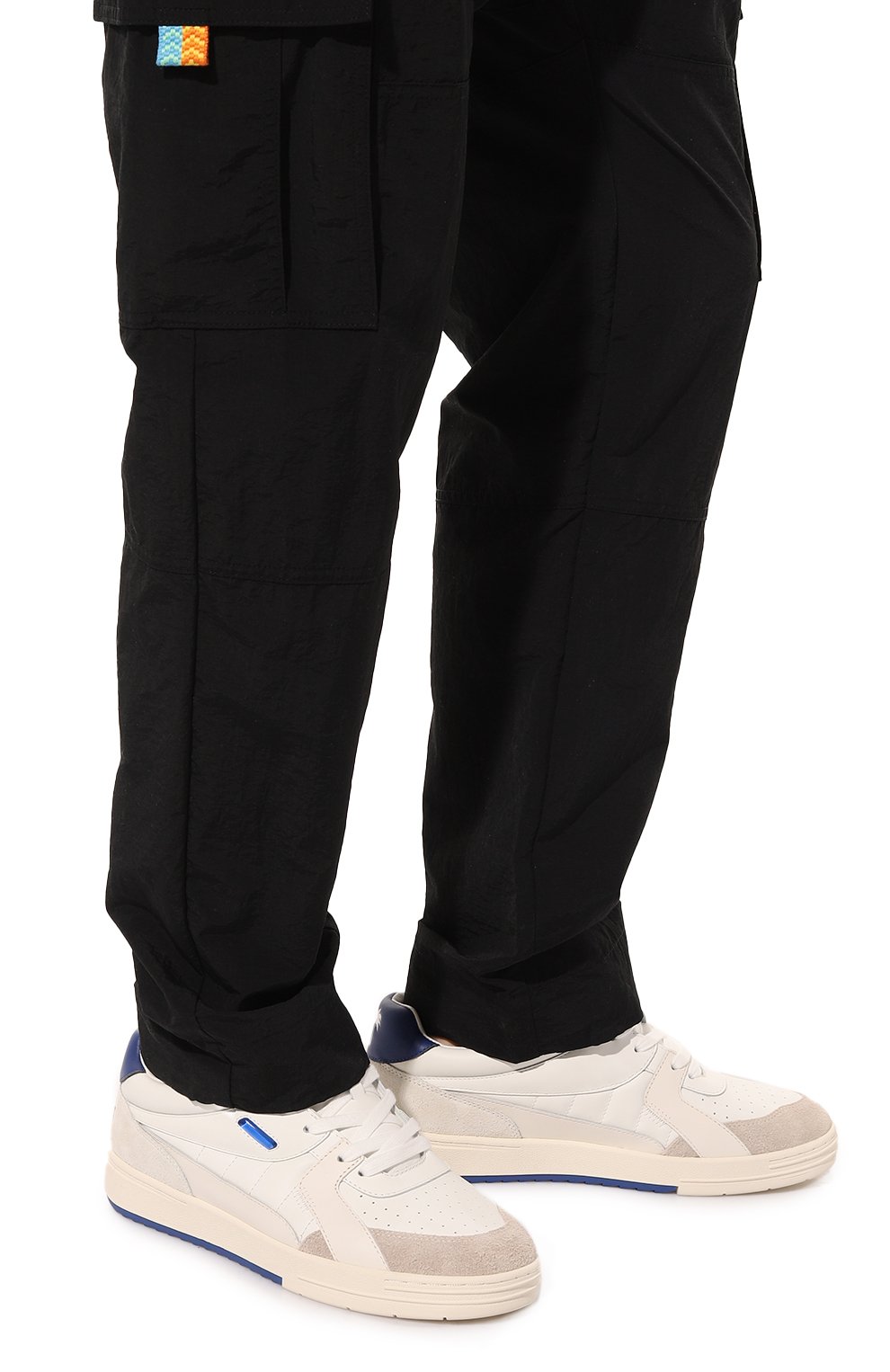 Кожаные кеды PALM ANGELS, арт. PMIA078C99LEA0010145, фото 3