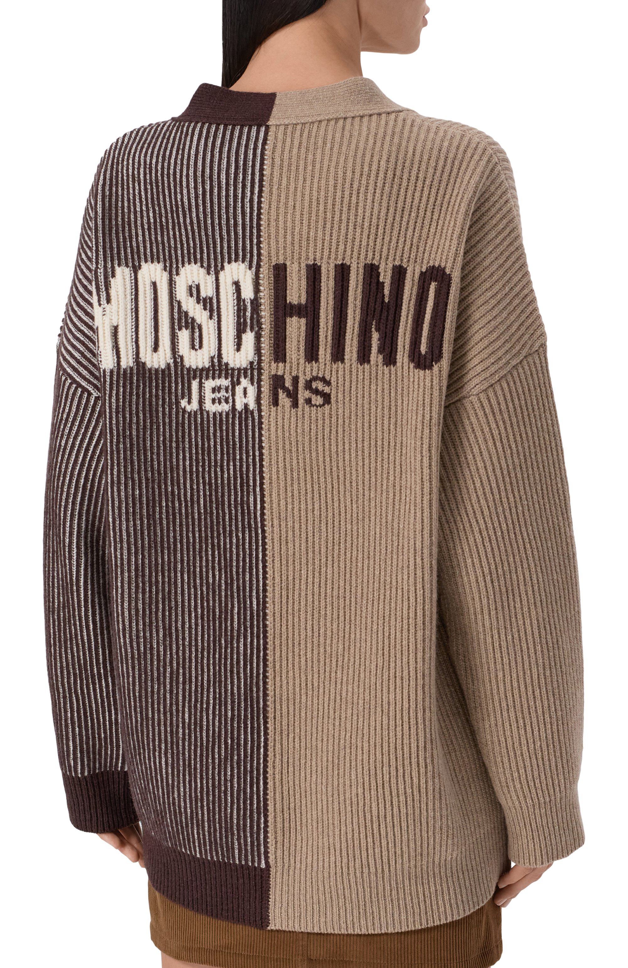 Кардиган из шерсти и вискозы M05CH1NO JEANS, арт. V0921/8204, фото 4