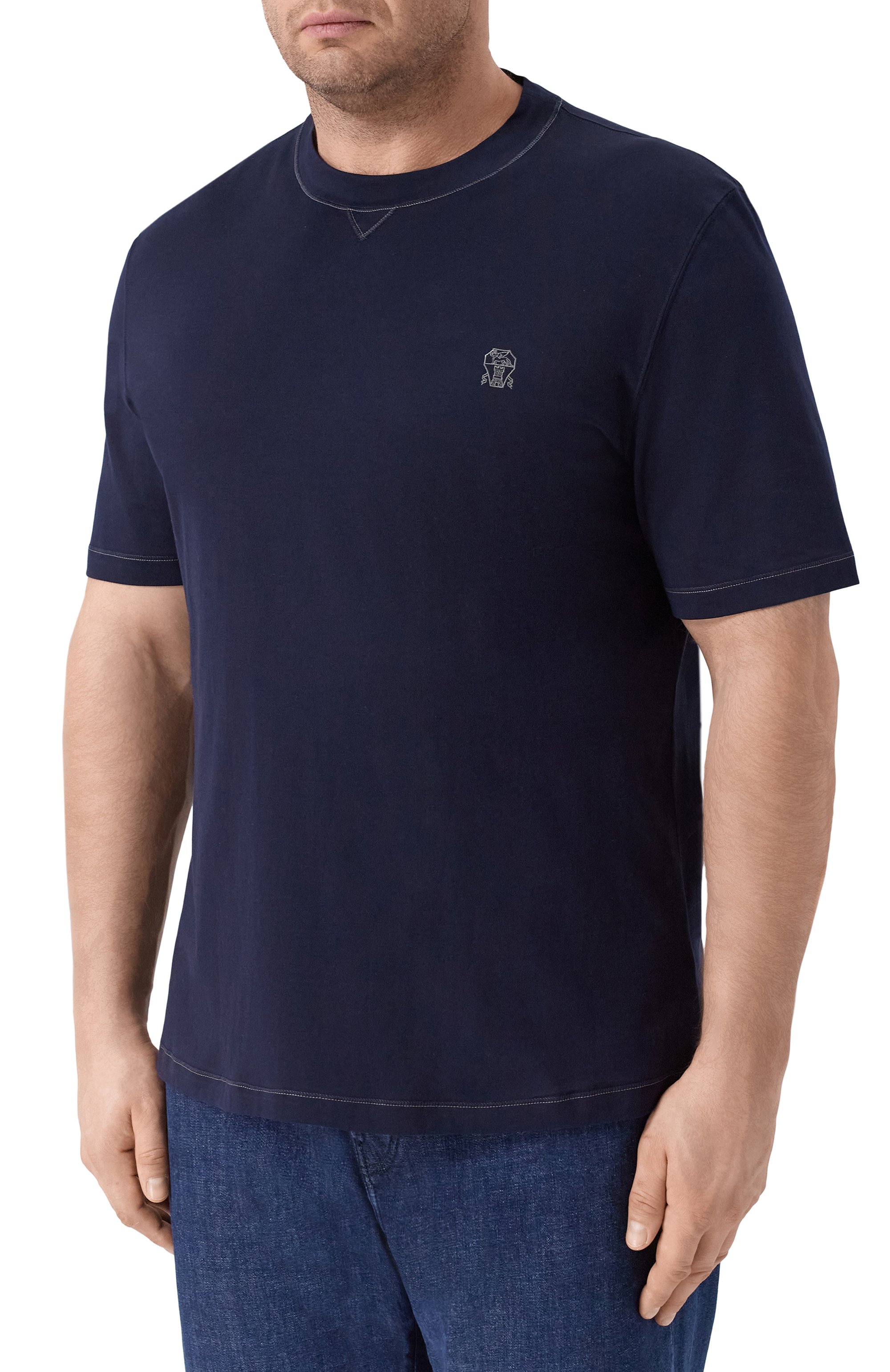 Хлопковая футболка BRUNELLO CUCINELLI, арт. M0B131328G, фото 3