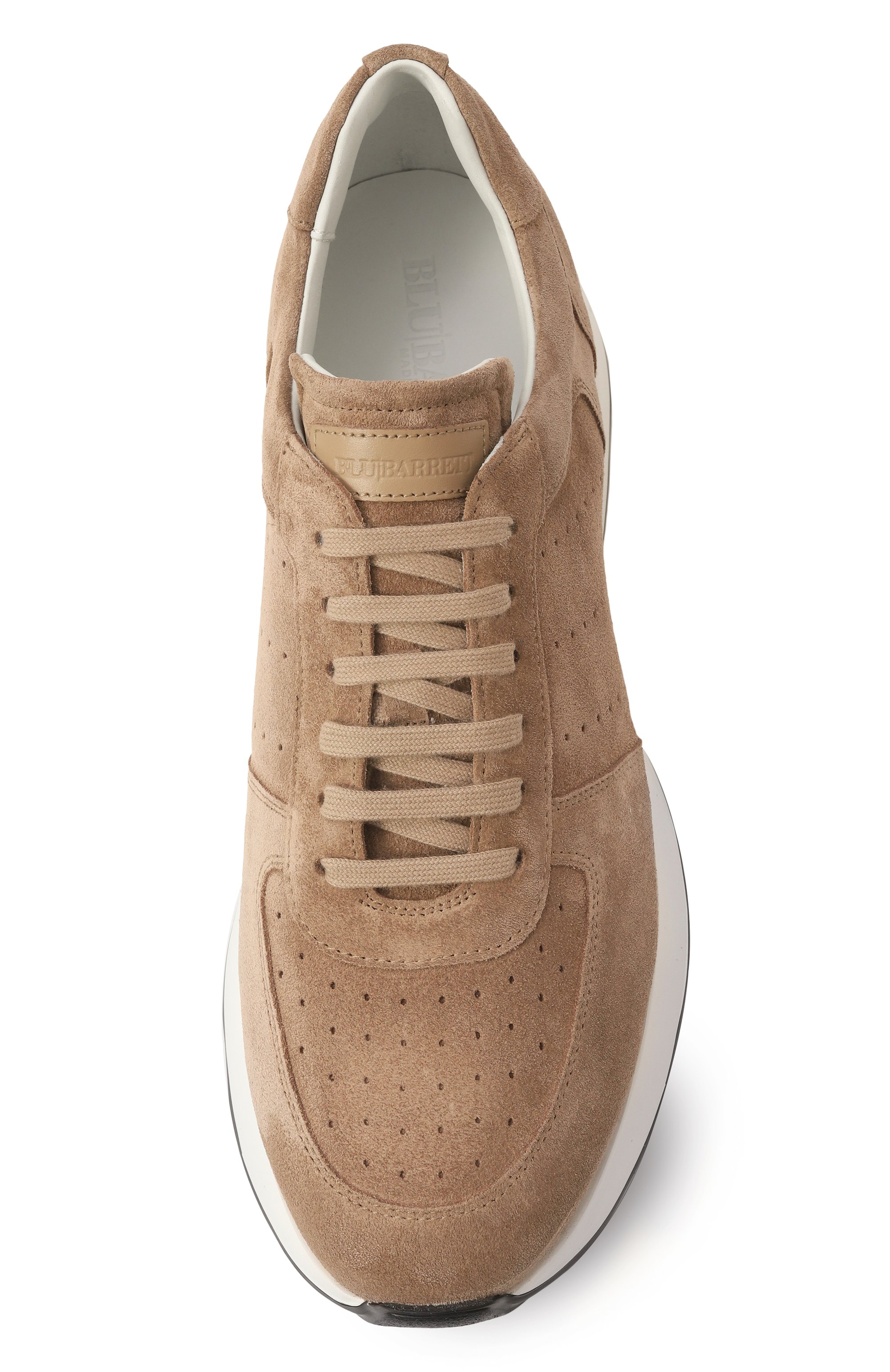 Замшевые кроссовки BLU BARRETT бежевого цвета по цене 52750 руб., арт. BAY-13497.6, фото 6 Замшевые кроссовки BLU BARRETT, арт. BAY-13497.6, фото 6