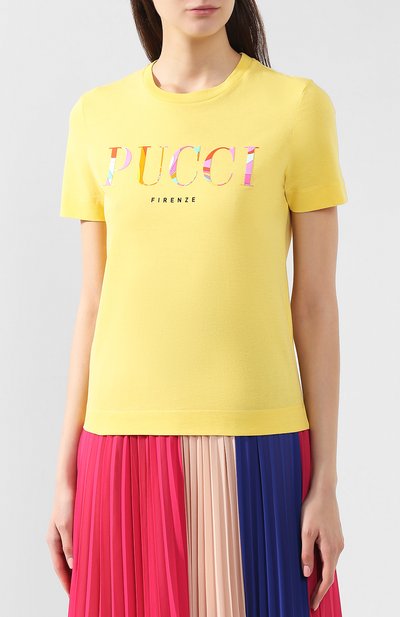 Хлопковая футболка EMILIO PUCCI, арт. 9HJP73/9H985, фото 3