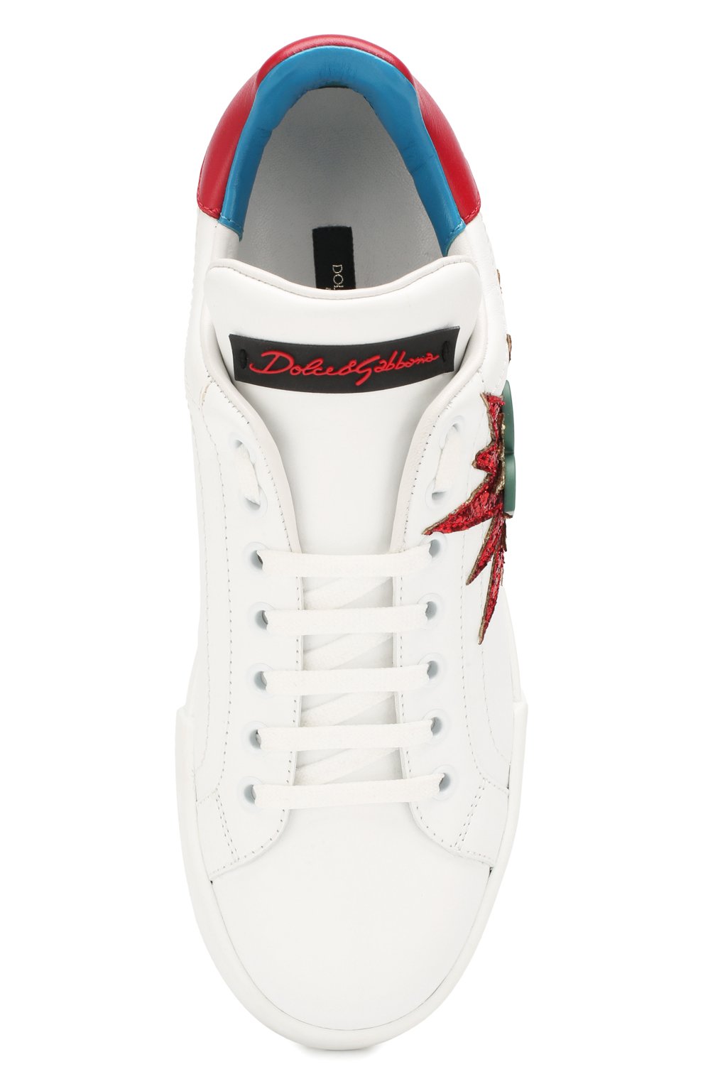 Кожаные кеды portofino DOLCE & GABBANA, арт. CK0150/AH008, фото 5