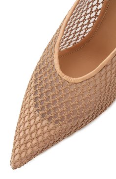 Женские комбинированные туфли PREMIATA бежевого цвета, арт. M6950/ZANC0T GARDA | Фото 7 (Материал внутренний: Натуральная кожа; Материал внешний: Текстиль, Натуральная кожа; Подошва: Плоская; Каблук высота: Высокий; Каблук тип: Шпилька)