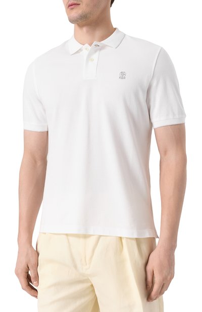 Хлопковое поло BRUNELLO CUCINELLI, арт. ME8549779G, фото 3