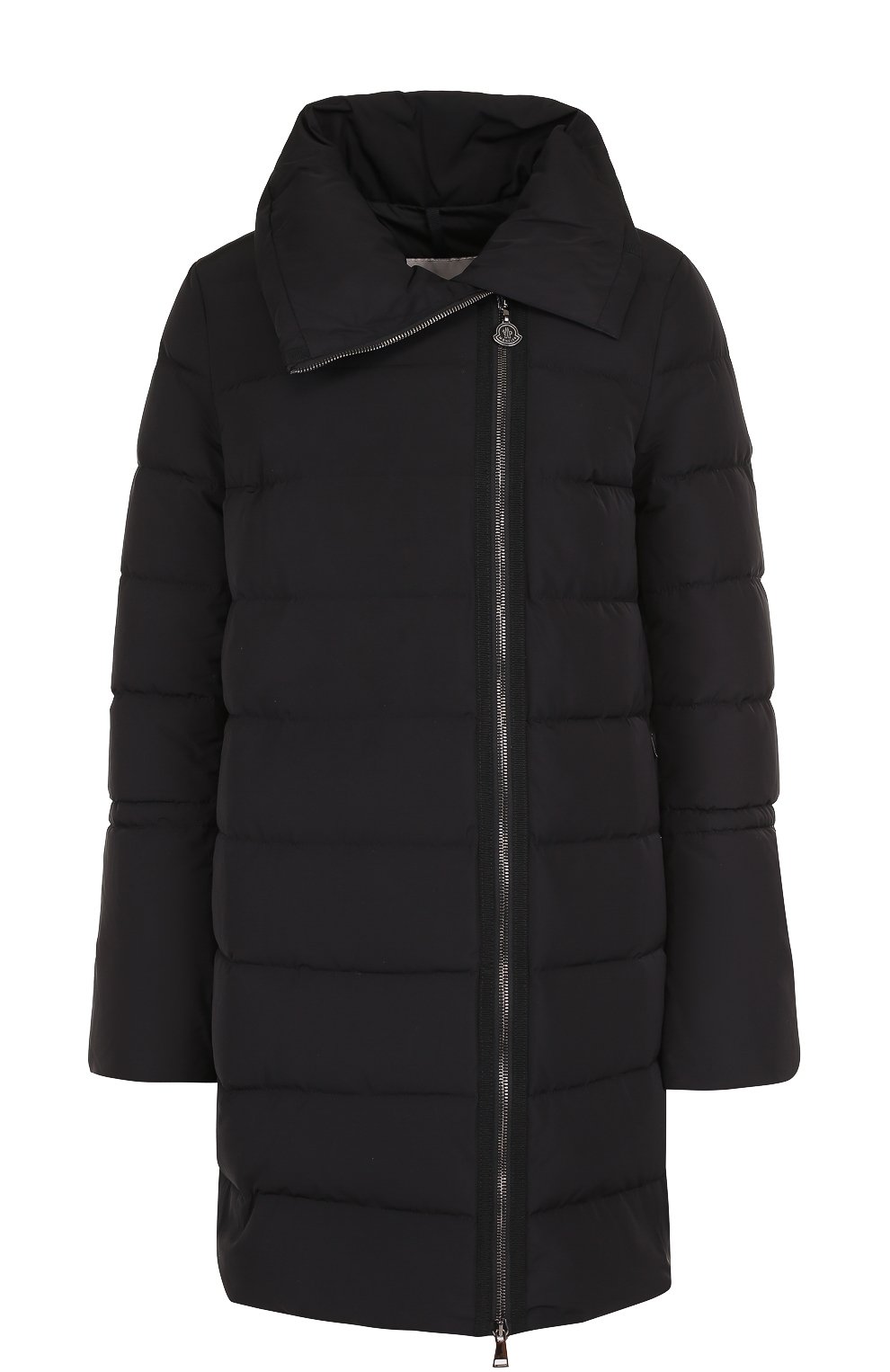 Стеганый пуховик с косой молнией MONCLER, арт. C2-093-49976-00-54543, фото 1