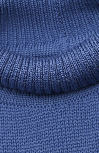 Шерстяной шарф-воротник CATYA синего цвета по цене 11950 руб., арт. 024791/1, фото 3 Шерстяной шарф-воротник CATYA, арт. 024791/1, фото 3