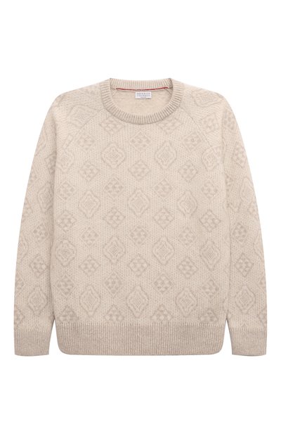 Свитер из шерсти и хлопка BRUNELLO CUCINELLI, арт. BS0M74200C, фото 1