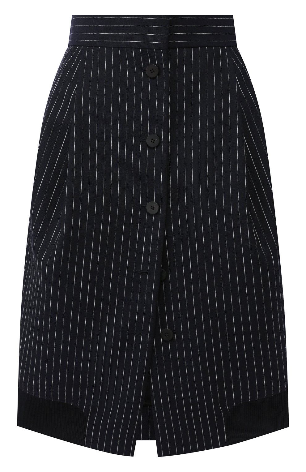 Шерстяная юбка CHLOÉ темно-синего цвета по цене 133000 руб., арт. CHC20UJU11063, фото 1 Шерстяная юбка CHLOÉ, арт. CHC20UJU11063, фото 1