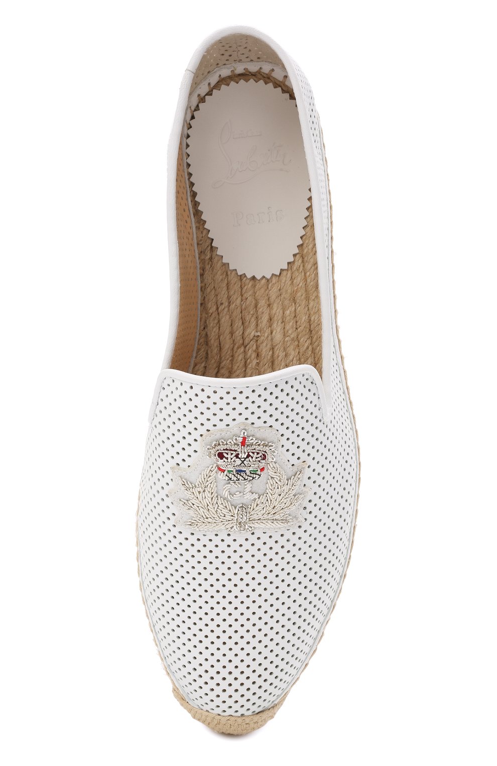Кожаные эспадрильи nanou orlato donna CHRISTIAN LOUBOUTIN, арт. 1210769/NAN0U 0RLAT0 D0NNA FLAT, фото 5