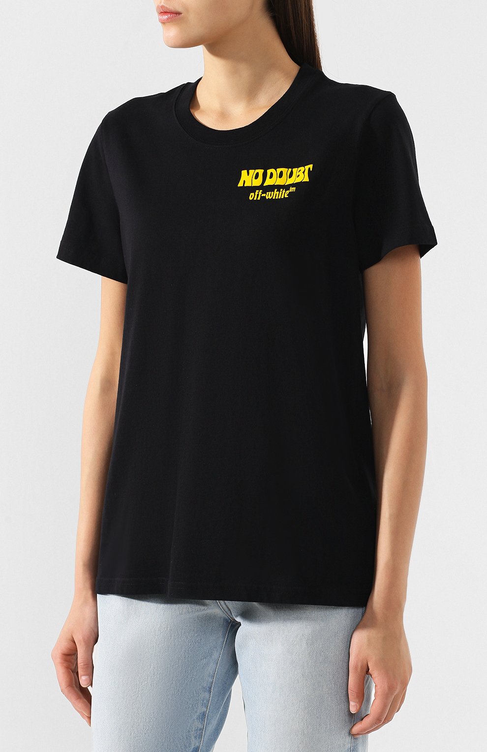 Хлопковая футболка OFF-WHITE, арт. 0WAA049R19B070471088, фото 3