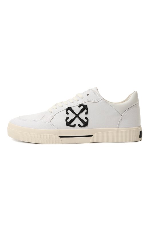 Текстильные кеды New Vulcanized Off-White 0MIA293C99FAB001 Белый  0MIA293C99FAB001 Фото 4