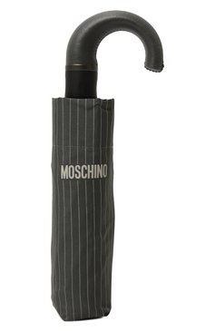 Женский складной зонт MOSCHINO серого цвета, арт. 8509-0PENCL0SEL | Фото 4 (Материал: Текстиль, Металл)