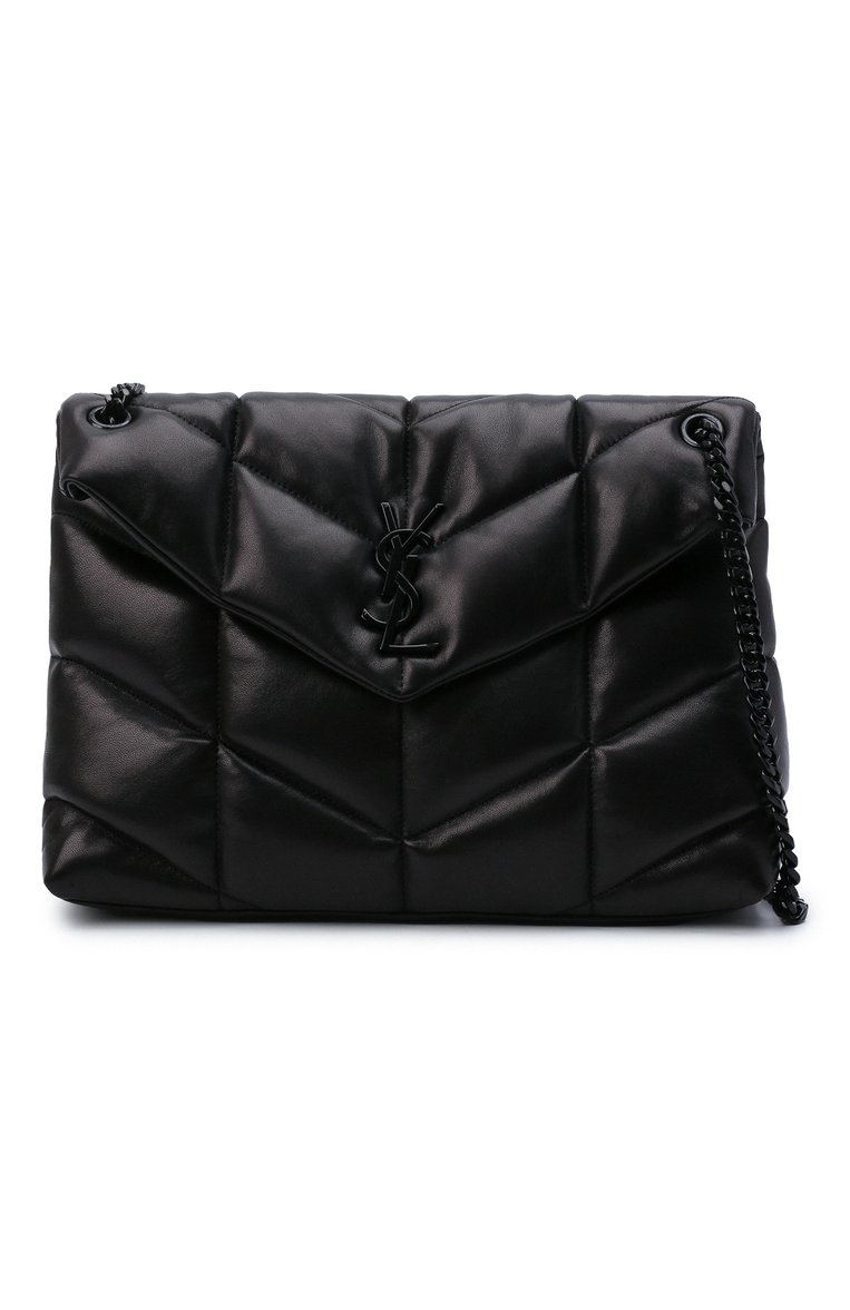 Ysl loulou puffer black hardware sale