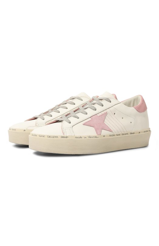 Кожаные кеды Hi Star Golden Goose Deluxe Brand GWF00118.F004723 Белый GWF00118.F004723
