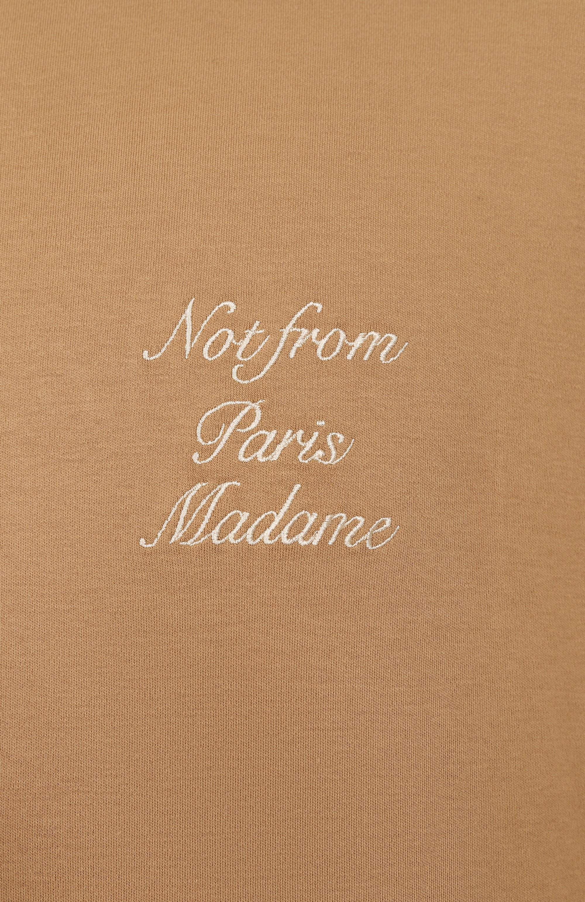 Хлопковый лонгслив DROLE DE MONSIEUR бежевого цвета по цене 16400 руб., арт. E-TS220-C0002-IBN, фото 5 Хлопковый лонгслив DROLE DE MONSIEUR, арт. E-TS220-C0002-IBN, фото 5