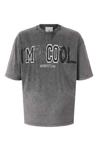 Мужская хлопковая футболка DIEGO VENTURINO, арт. DVTS0C00L