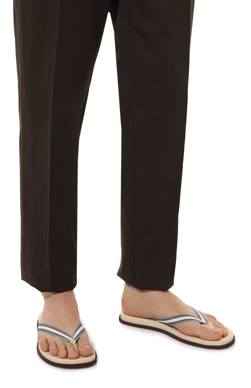 Текстильные шлепанцы BRUNELLO CUCINELLI, арт. MZUNAVH300, фото 3